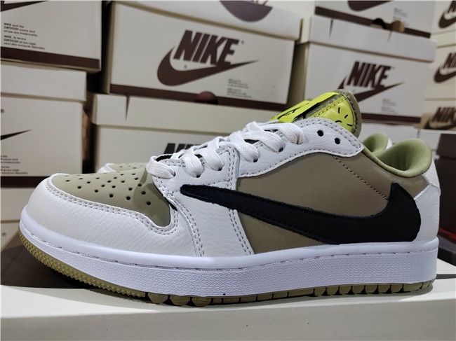 Women's Running Weapon Air Jordan 1 Brown/White Shoes 0312 Women's Running Weapon Air Jordan 1 Brown/White Shoes 0312